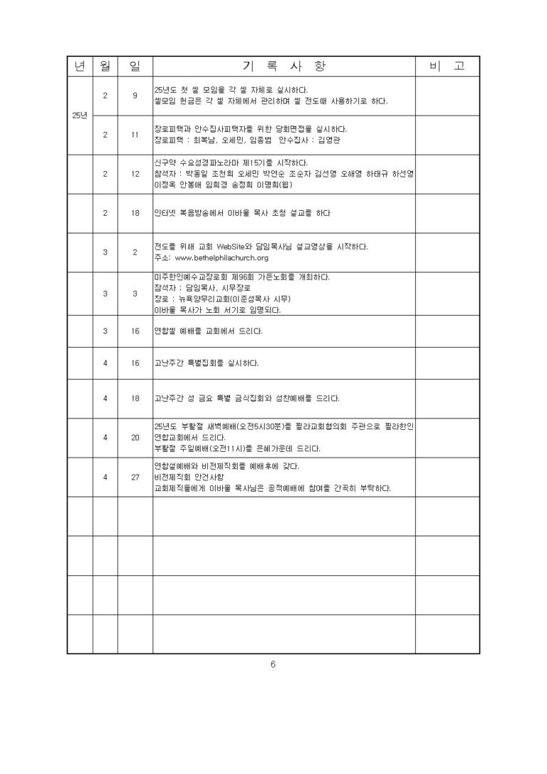 교회의 발자취